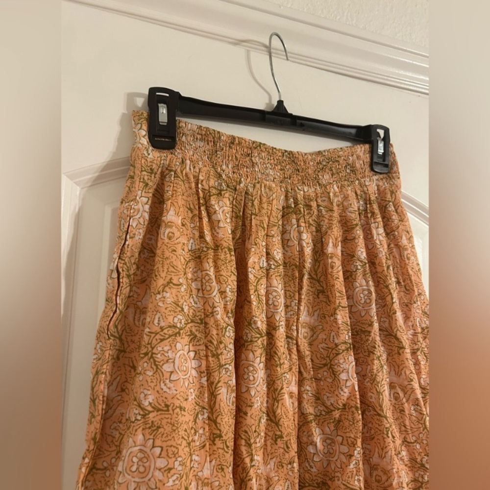 NWT Cleobella Charlene floral multi print in Cecil blush ankle skirt Sz S cotton - Picture 10 of 11